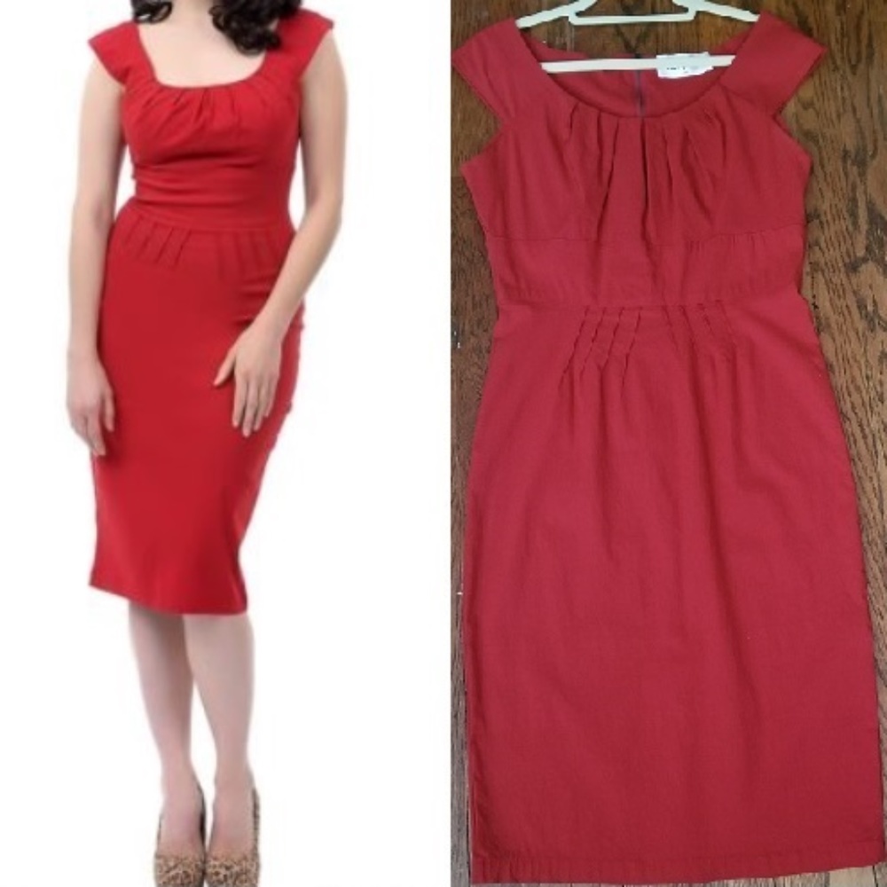 Tatyana Red Pencil Wiggle Dress XXL